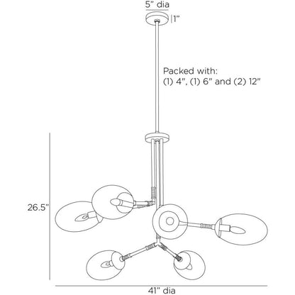 Arteriors Home Falcon Chandelier DLC28