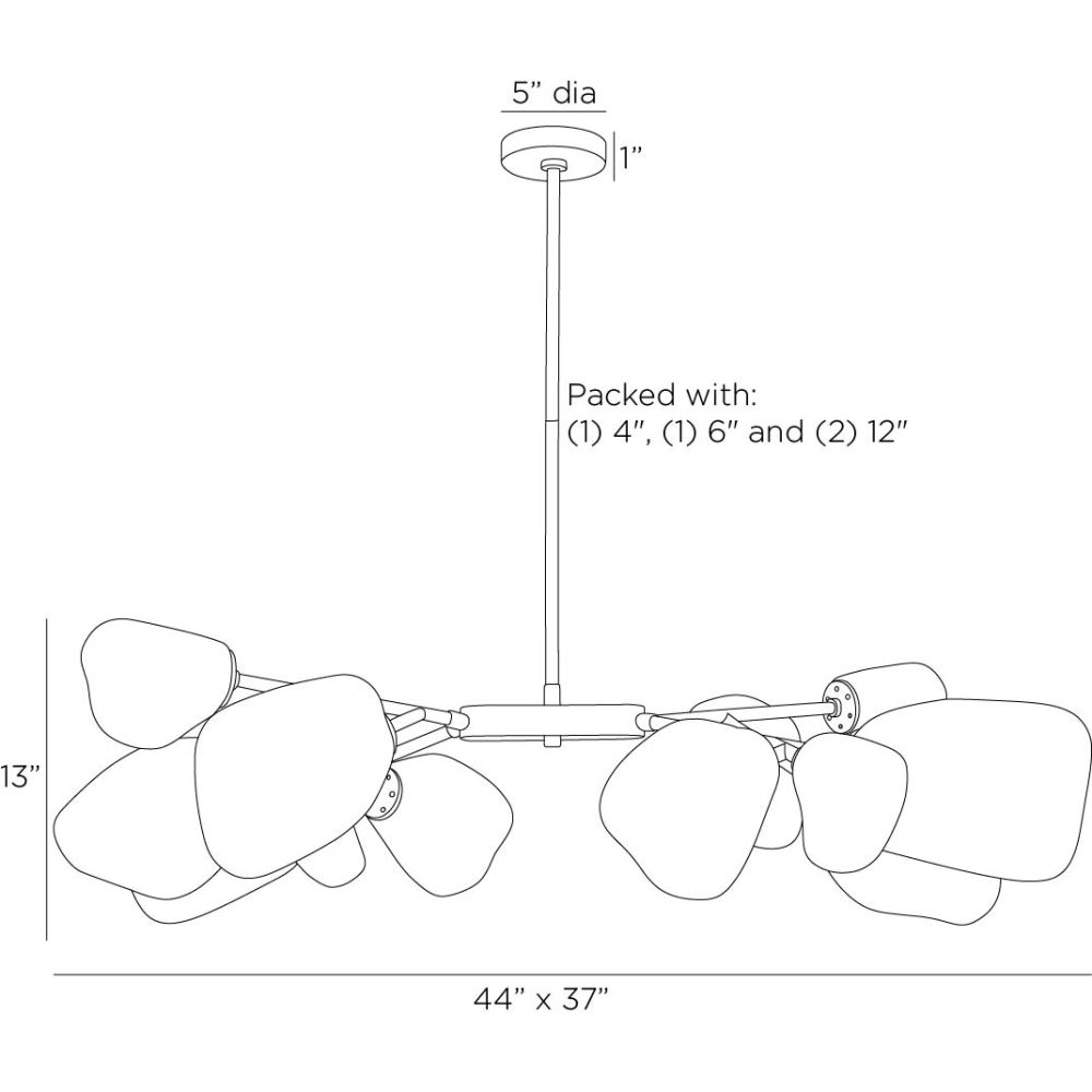 Arteriors Home Grozny Chandelier DLC34