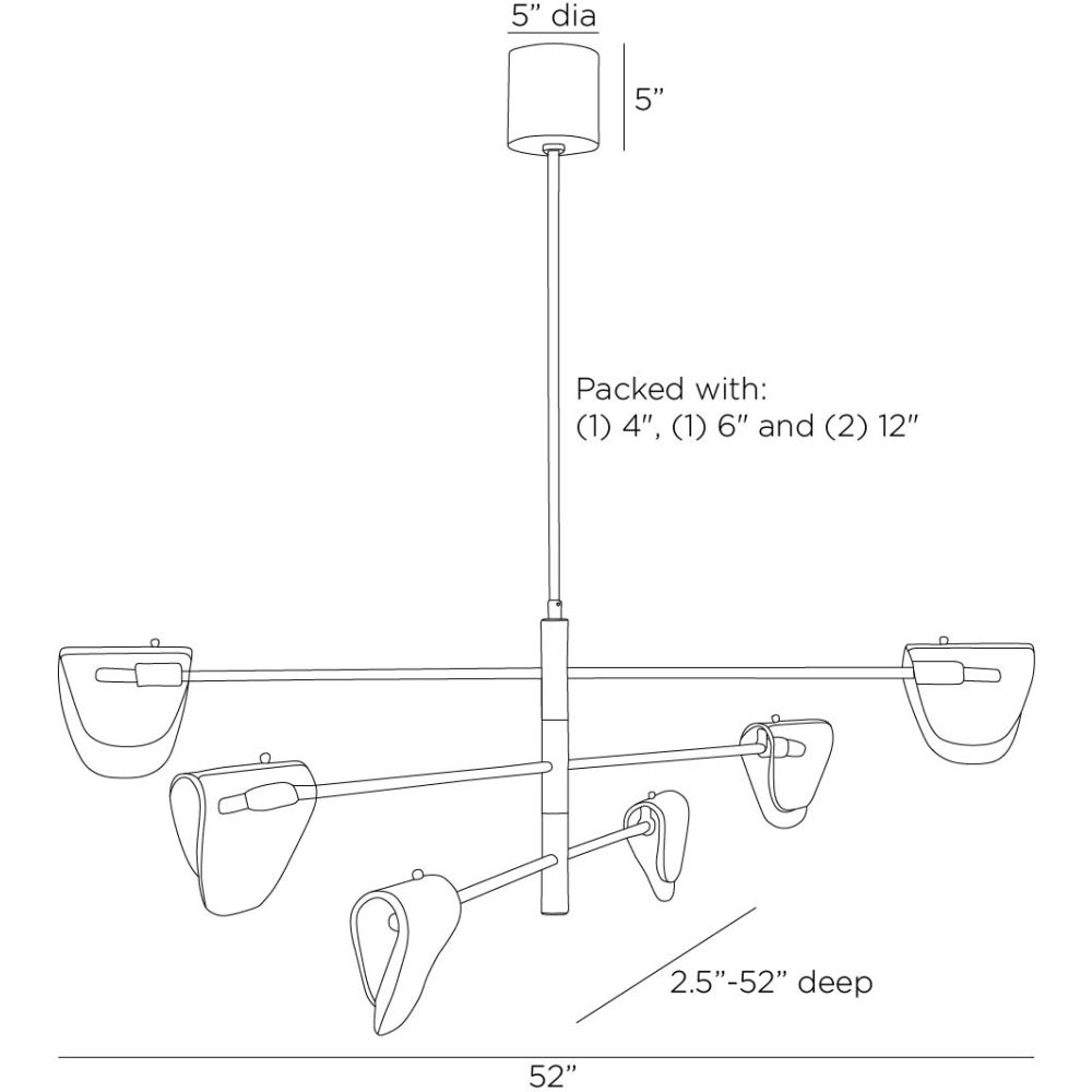 Arteriors Home Hockless Chandelier DLC35