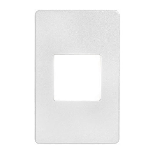 Dainolite 120VAC input, L125mmxW78mmxH37mm, 2700K,3.3W IP65, White Wall LED Light with White Lens DLEDW-245-WH