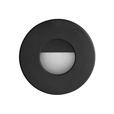 Dainolite 120VAC input, Ø88xH82mm, 2700K, 3.3W IP65, Black Wall LED Light. DLEDW-300-BK