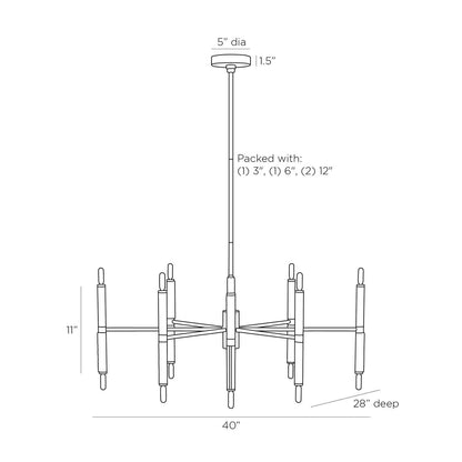 Arteriors Home Tilman Chandelier DLI01