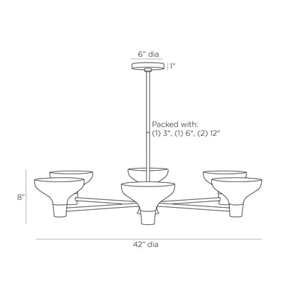 Arteriors Home Thatcher Chandelier DLI02