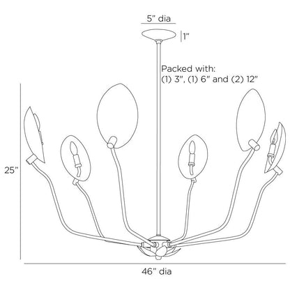 Arteriors Home Flores Chandelier DLI04