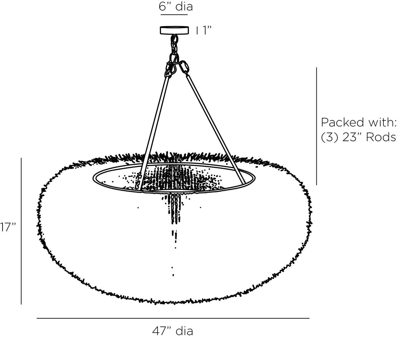 Arteriors Home Zaria Chandelier DLS07