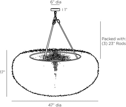 Arteriors Home Zaria Chandelier DLS07