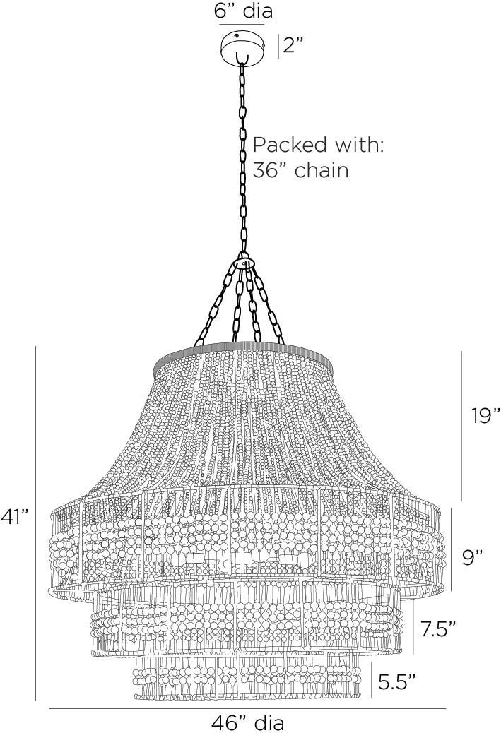 Arteriors Home Tulane Large Chandelier DLS13