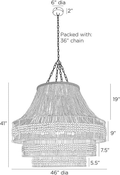 Arteriors Home Tulane Large Chandelier DLS13