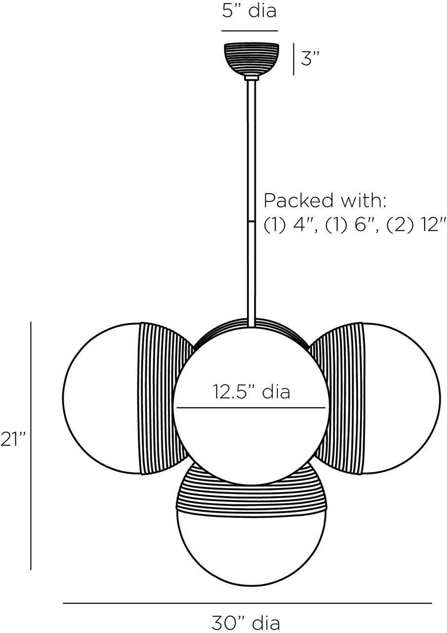 Arteriors Home Baptiste Chandelier DMC14