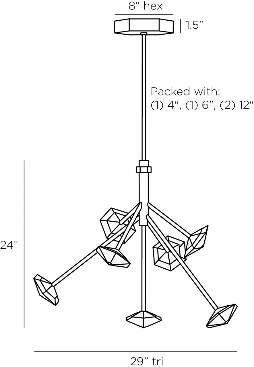 Arteriors Home Alessia Chandelier DMC17