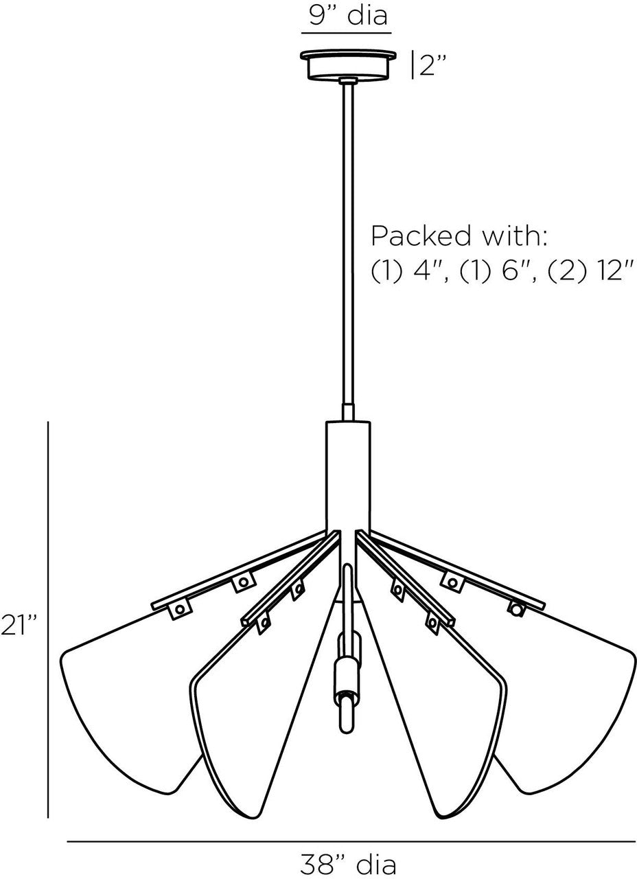 Arteriors Home Bryant Chandelier DMC22