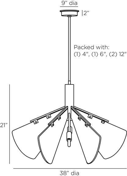 Arteriors Home Bryant Chandelier DMC22