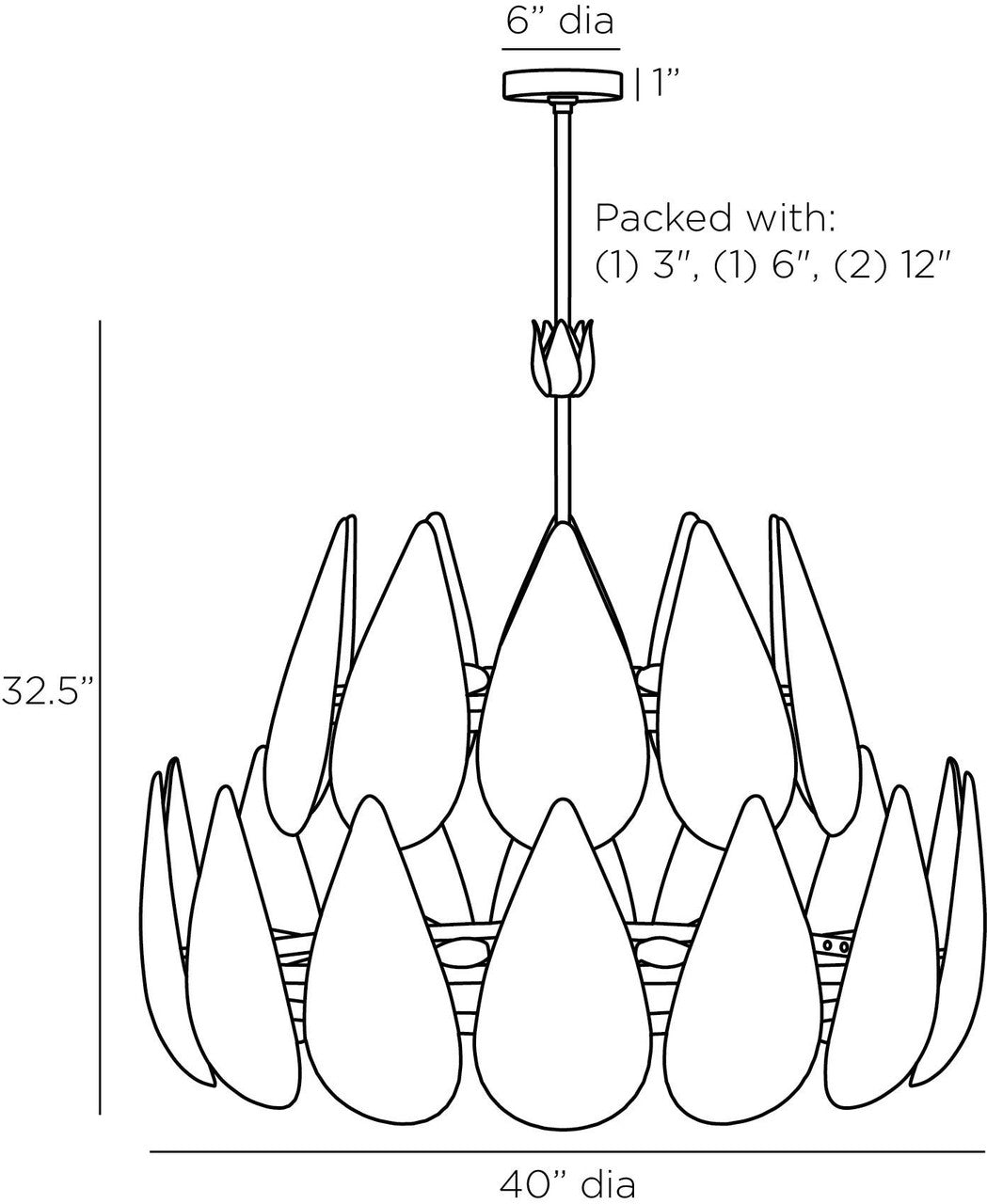 Arteriors Home Anastasia Chandelier DMI09