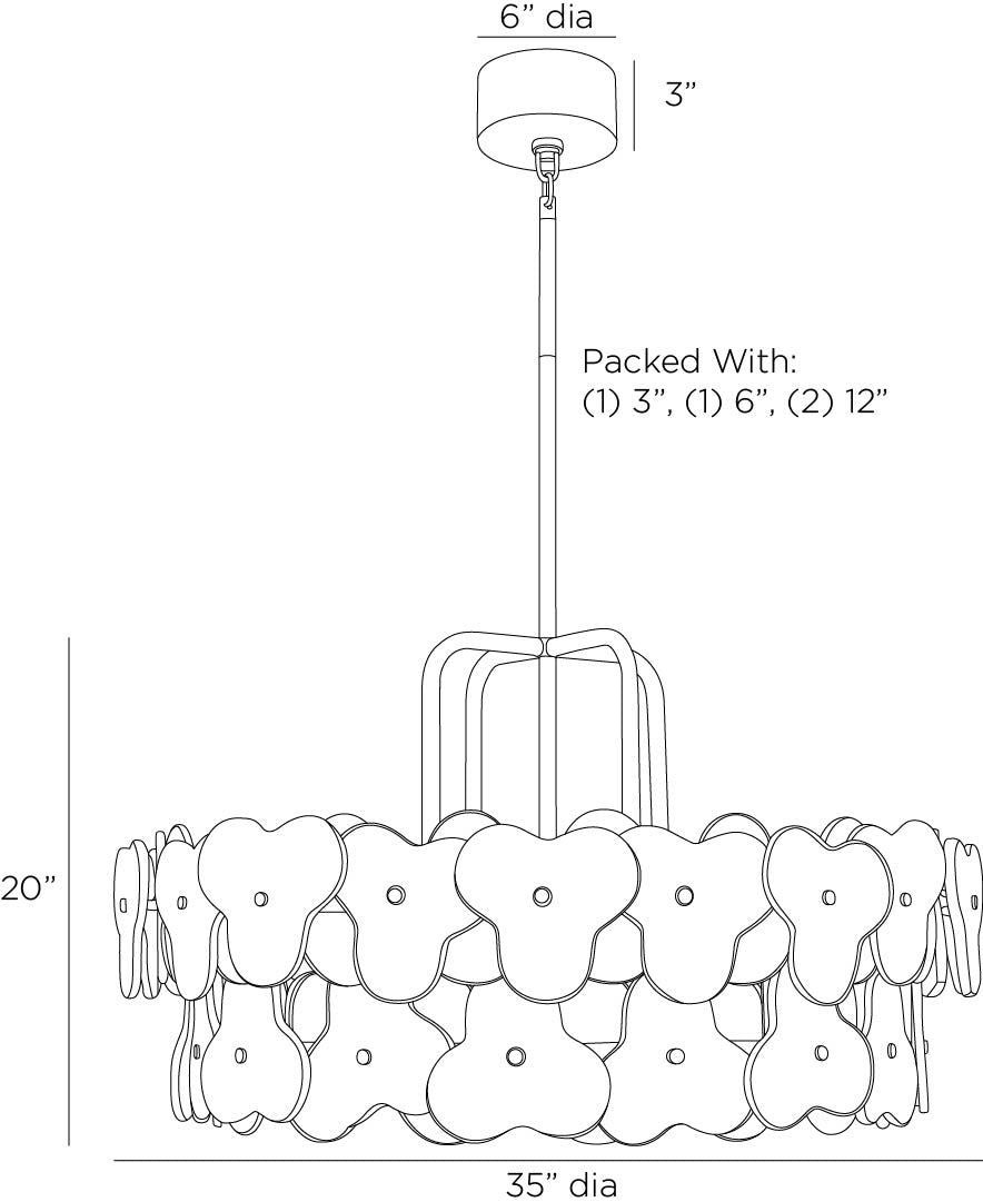 Arteriors Home Cascade Chandelier DMI15