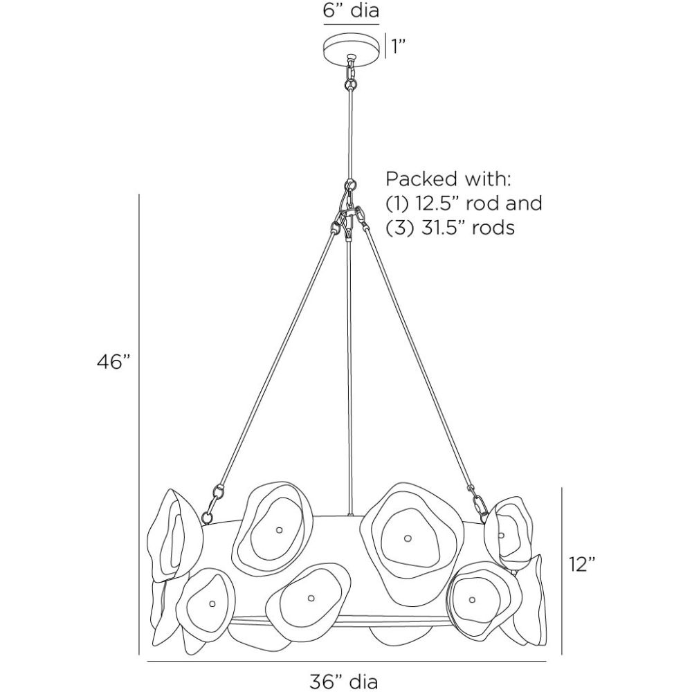 Arteriors Home Gaia Chandelier DMI17