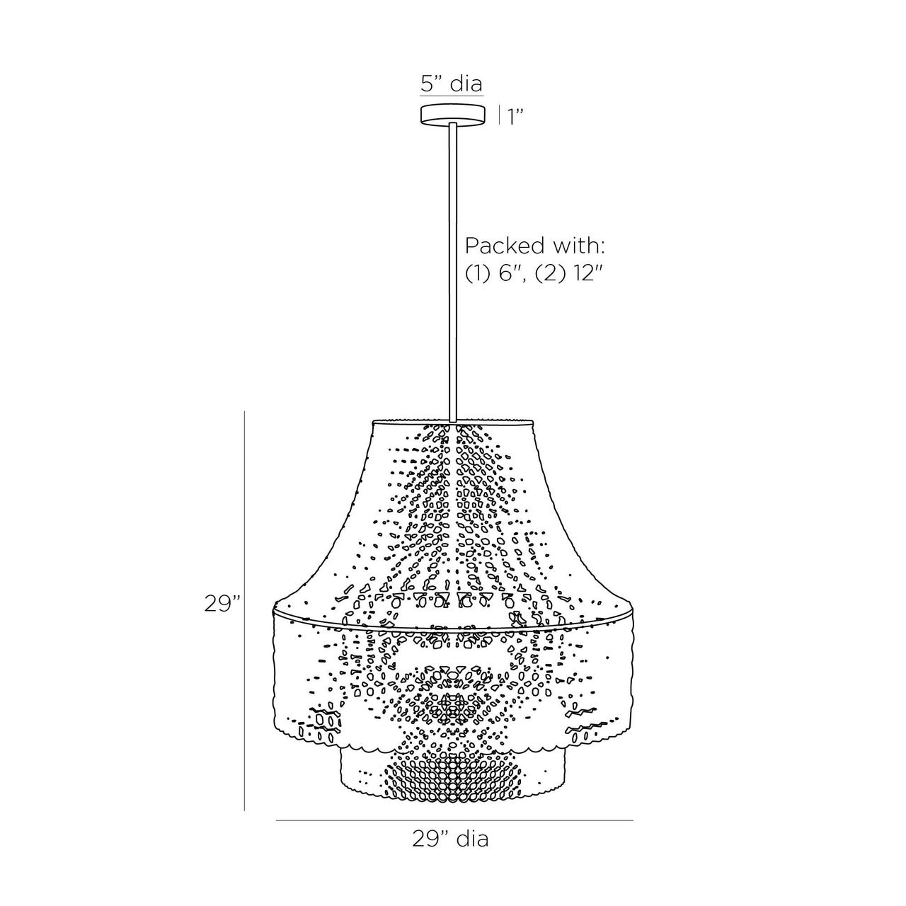 Arteriors Home Hannie Chandelier DMS02