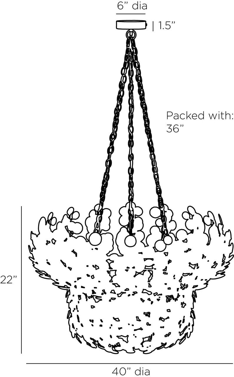 Arteriors Home Bilal Chandelier DMS14