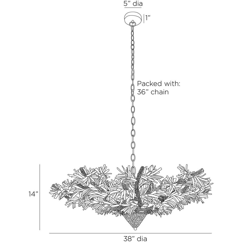 Arteriors Home Fernanda Chandelier DMS19