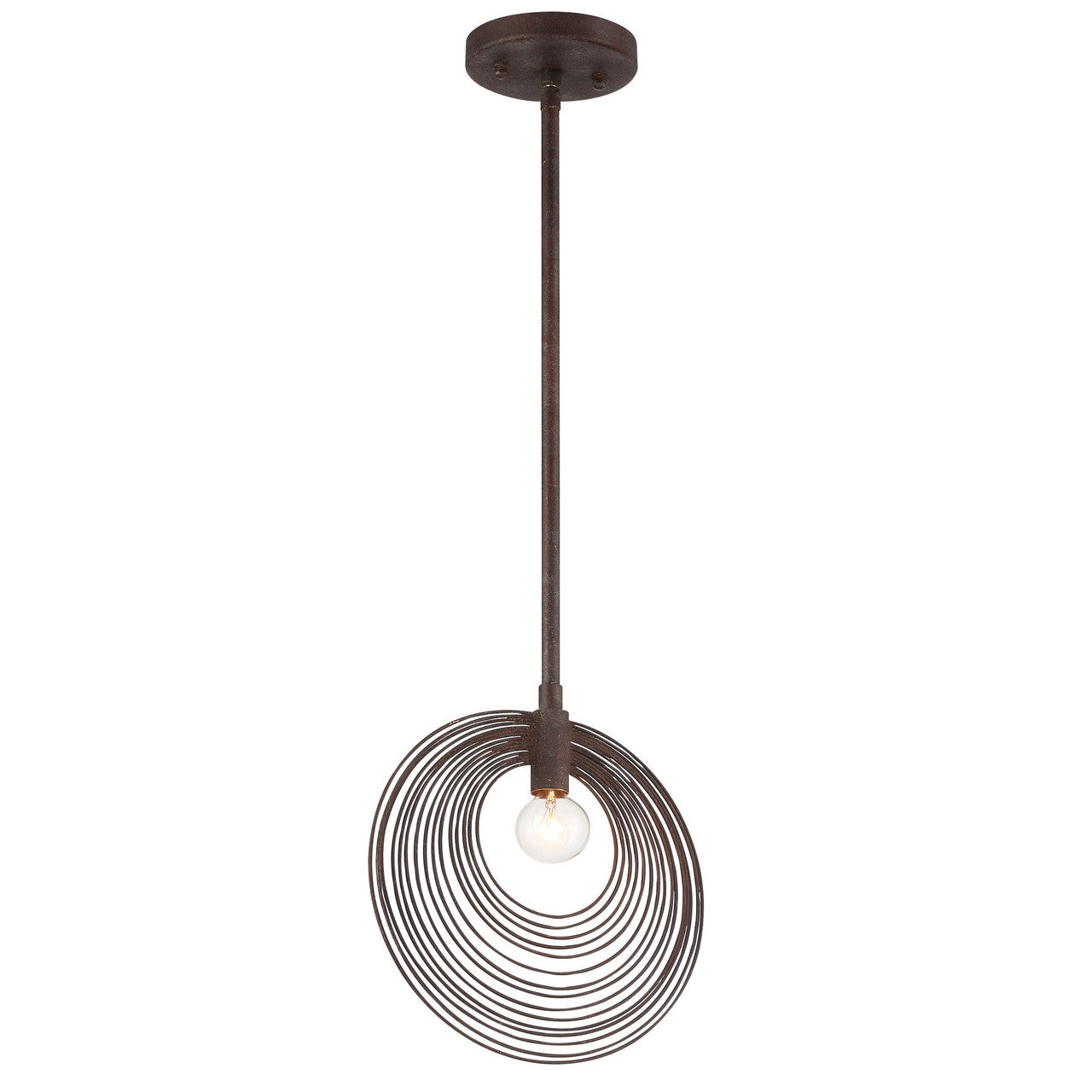 Crystorama Doral 1 Light Forged Bronze Pendant DOR-B7700-FB