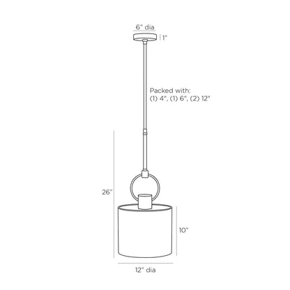 Arteriors Home Tarlow Pendant DPC01