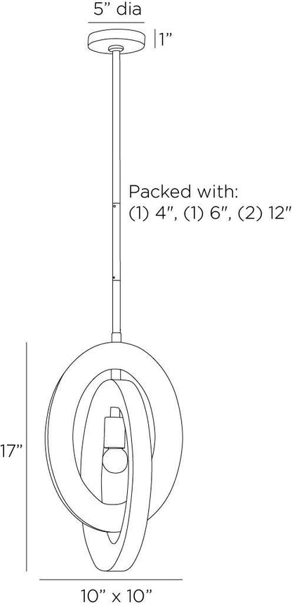 Arteriors Home Collins Pendant DPC15