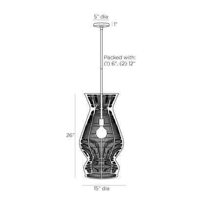 Arteriors Home Turks Pendant DPS05