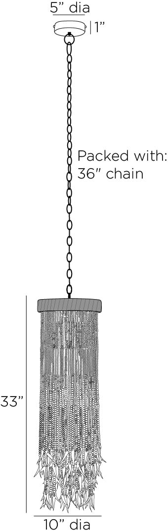 Arteriors Home Baja Pendant DPS07