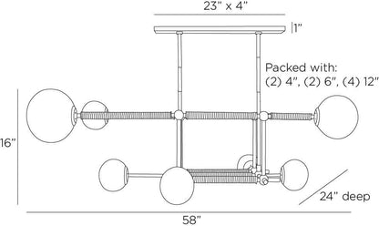 Arteriors Home Erica Linear Chandelier DRC09