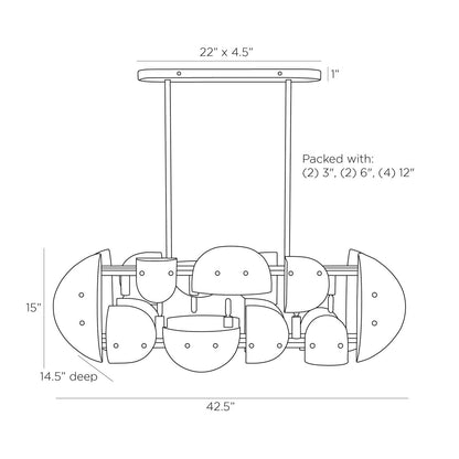 Arteriors Home Tilley Chandelier DRI01