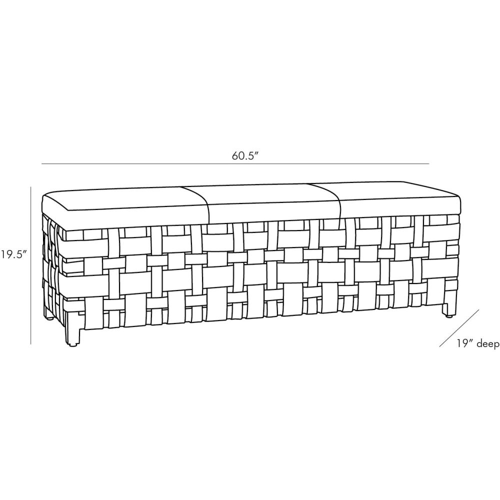 Arteriors Home Elis Bench DS2024