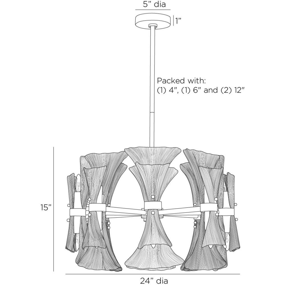 Arteriors Home Gwendolyn Chandelier DSC07