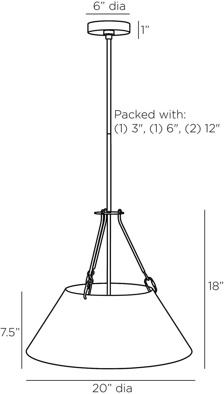 Arteriors Home Bingham Pendant DSI06