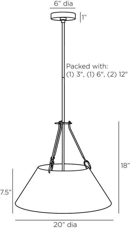 Arteriors Home Bingham Pendant DSI06