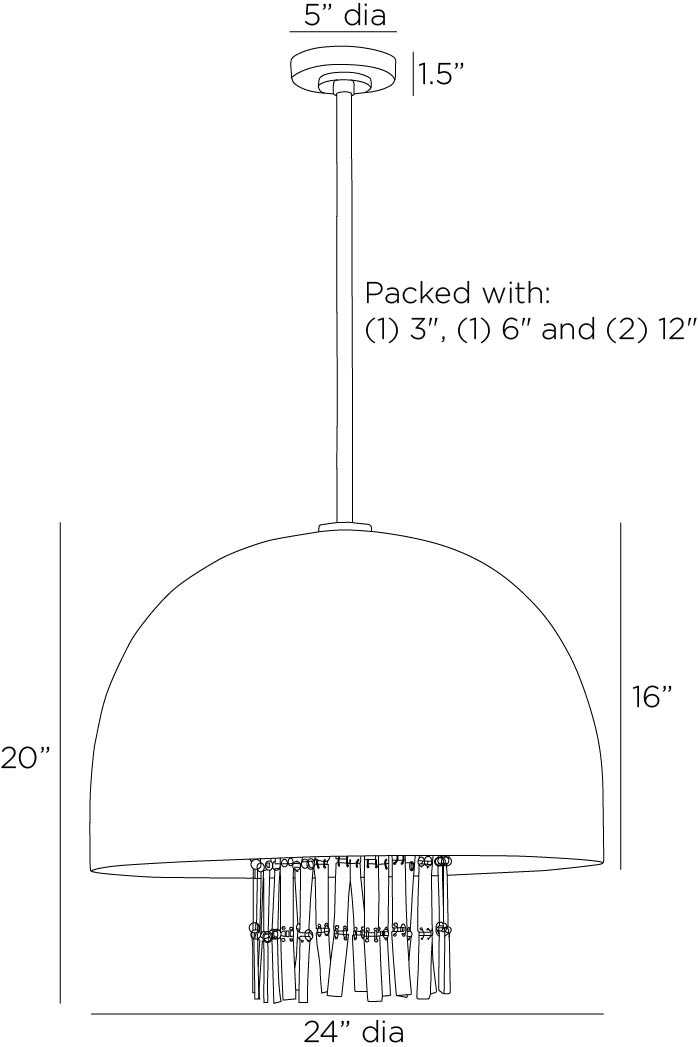 Arteriors Home Giraldo Pendant Chandelier DSI10