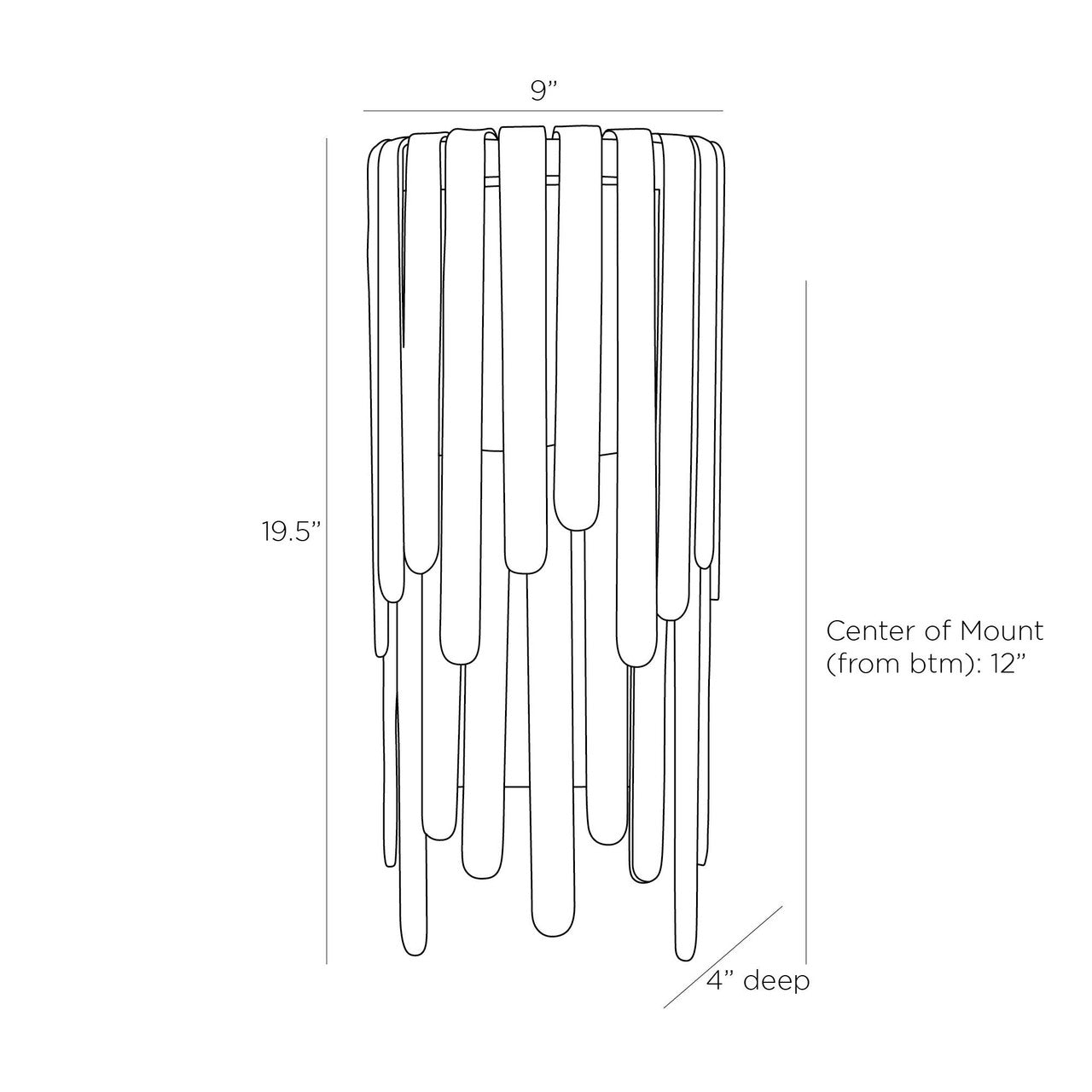 Arteriors Home Raine Sconce DWC17