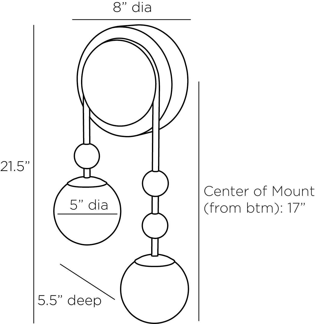 Arteriors Home Beverly Sconce, Right DWC23