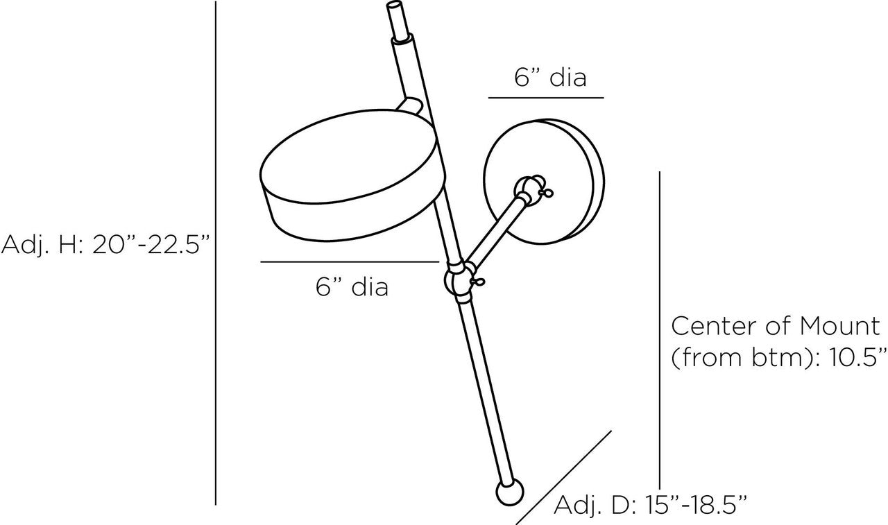 Arteriors Home Adesso Sconce DWC24