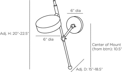 Arteriors Home Adesso Sconce DWC24