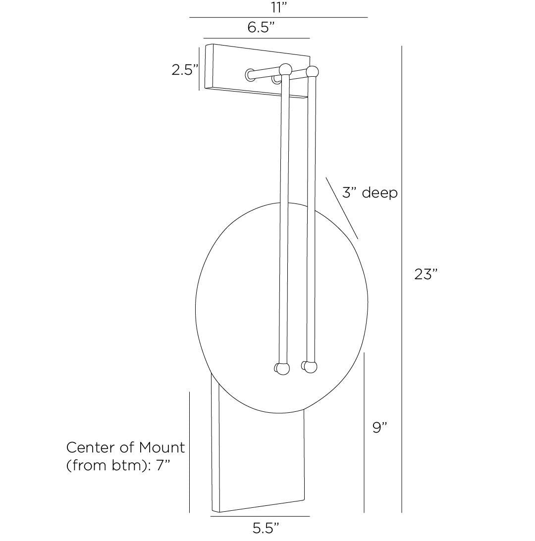 Arteriors Home Clover Sconce DWC30