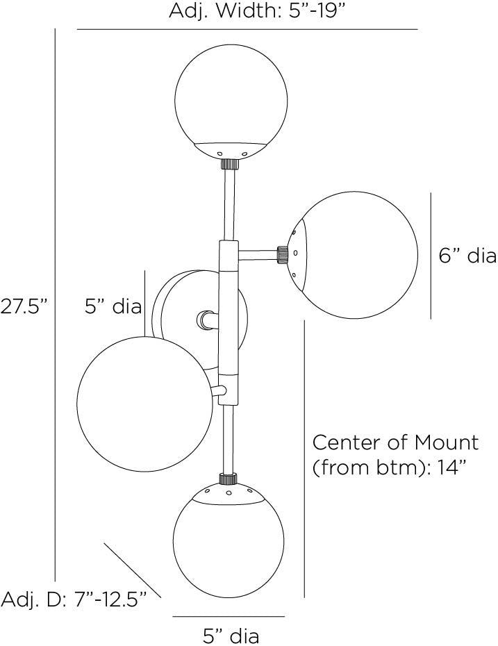 Arteriors Home Christelle Sconce DWC35