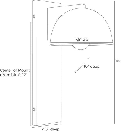 Arteriors Home Ennis Outdoor Sconce DWC40