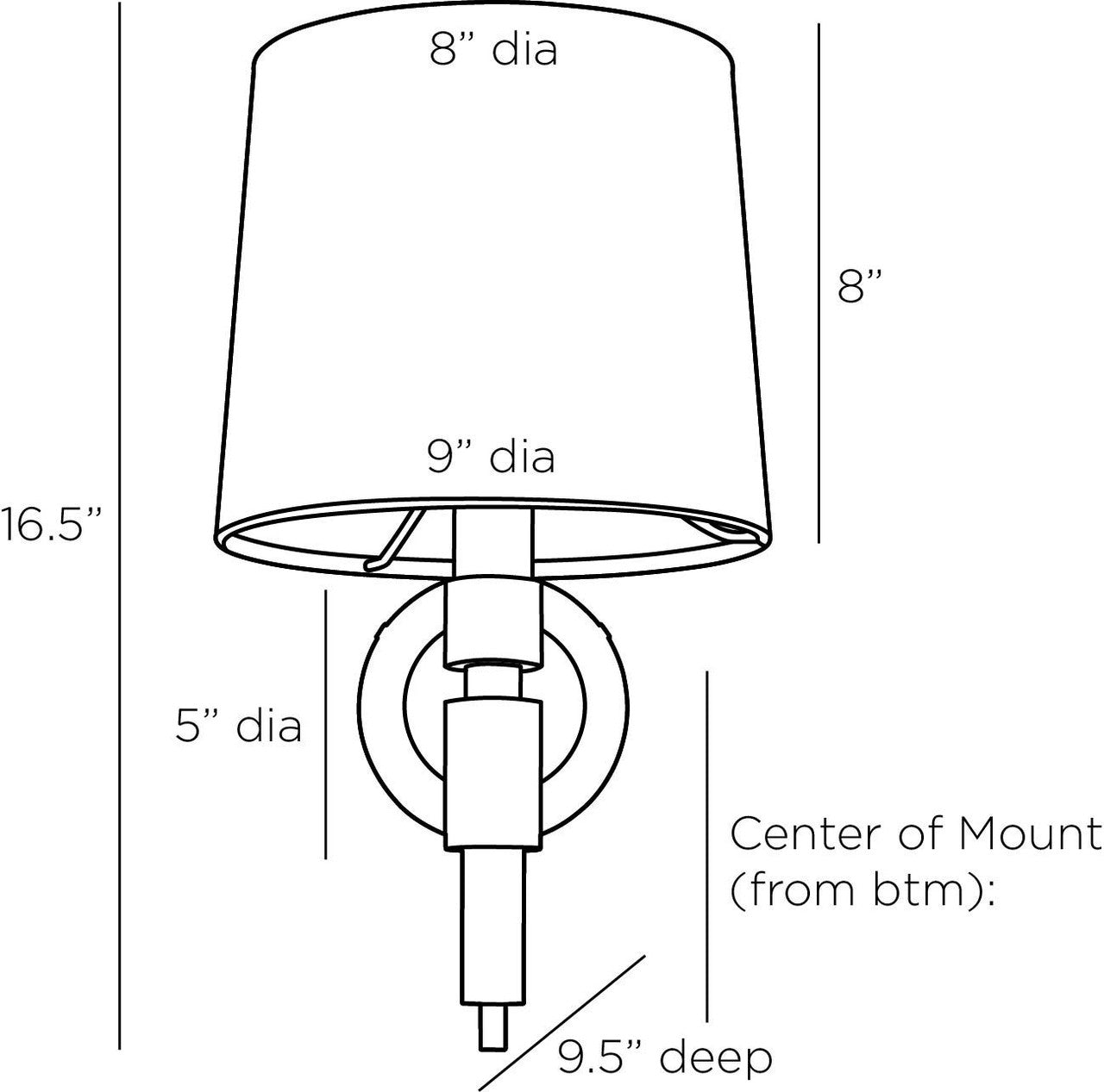 Arteriors Home Allman Sconce DWI09-107