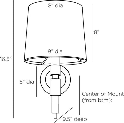 Arteriors Home Allman Sconce DWI09-107