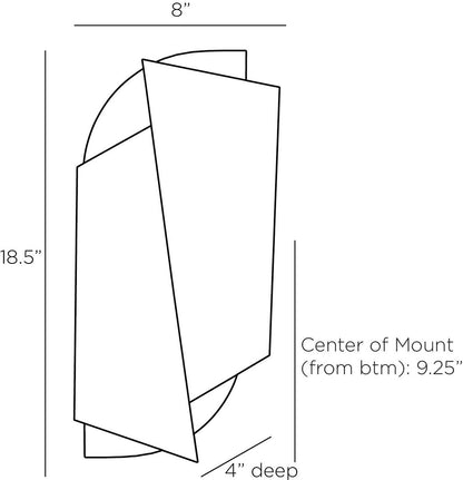 Arteriors Home Aldridge Sconce DWI11