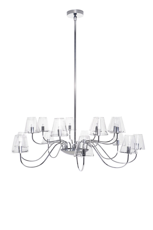 ET2 Contemporary Lighting Chic 16-Light Chandelier in Polished Chrome E20294-10