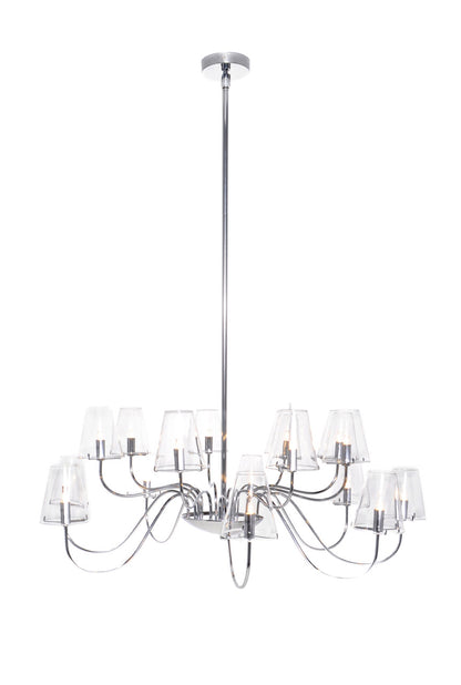 ET2 Contemporary Lighting Chic 16-Light Chandelier in Polished Chrome E20294-10