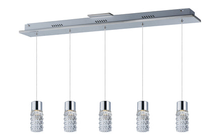 ET2 Contemporary Lighting Polka 5-Light LED Pendant in Polished Chrome E20775-18PC