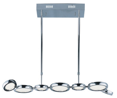 ET2 Contemporary Lighting Timbale 7-Light LED Pendant in Polished Chrome E21144-01PC