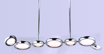 ET2 Contemporary Lighting Timbale 7-Light LED Pendant in Polished Chrome E21144-01PC