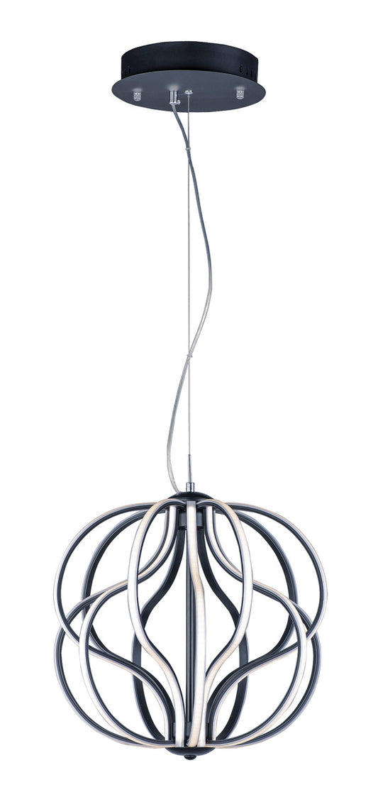 ET2 Contemporary Lighting Aura 17" LED Pendant in Black E21174-BK